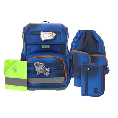 L�ssig, School Set Light Unique, School Set Space blue, Schulranzen-Set, Ranzen-Set, School-Set, Schulranzen leicht, ergonomisch