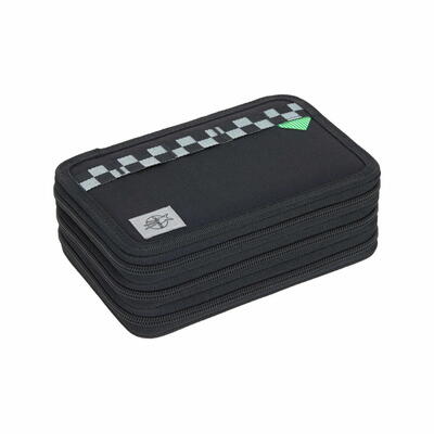 L�ssig Trriple Pencil Case Unique black