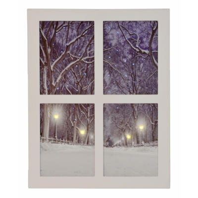 led fensterbild winterwald leinwandbild led wanddeko led beleuchtung leuchtbild gunstig online bestellen