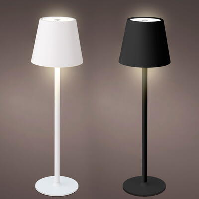 LED-Lampe, LED-Tischlampe, Lampe aufladbar, Wiederaufladbare Tischlampe, Metall-Tischlampe