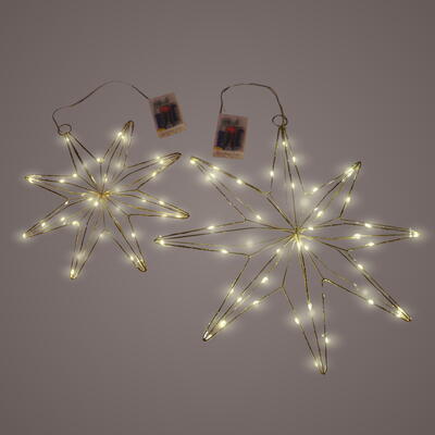 LED-Stern, Stern mit LED, Metallstern beleuchtet, Stern zum Hngen LED, Stern, Weihnachtsdeko, Lichtdeko,Stern mit Lichterkette