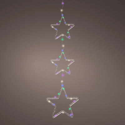 LED-Sternengirlande, LED-Sterne, beleuchtete Sterne, Weihnachtsdeko, Weihnachtsbeleuchtung, Sternenkette beleuchtet
