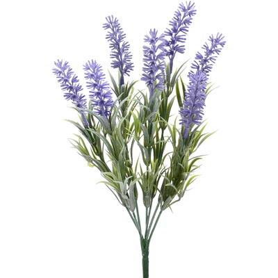 Lavendel im dekorativen Zementtopf, Kunstpflanze im Topf, künstliche Blume,  getopfte Kunstblume günstig online bestellen