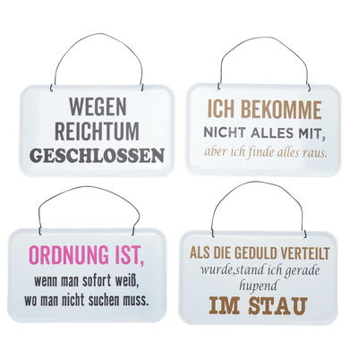Metall-Schild Spaßsprüche, Blechschild, Schild mit Spruch ...