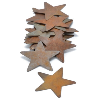 Metall-Sterne Rost, Dekosterne, Streusterne Rostoptik, Rostdeko, Weihnachtsdeko, Stern