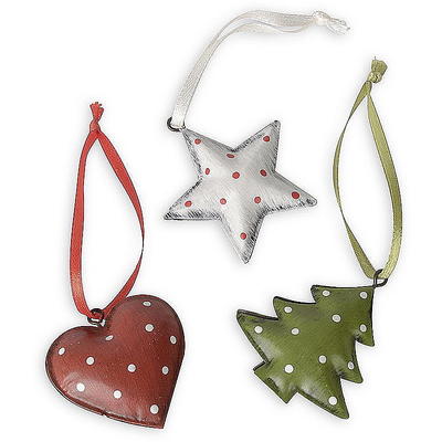 Metallhänger mit Glöckchen, Weihnachtshänger, Weihnachtsdeko