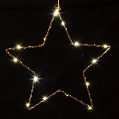 Metallstern mit LEDs, LED-Stern, Dekostern zum Hängen beleuchtet, Weihnachtsstern. beleuchteter Stern, Weihnachtsdeko, Türschmuc