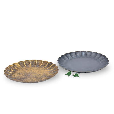 Metallteller, Dekoteller, Deko-Teller, Weihnachtsdeko,Tischdeko Weihnachten