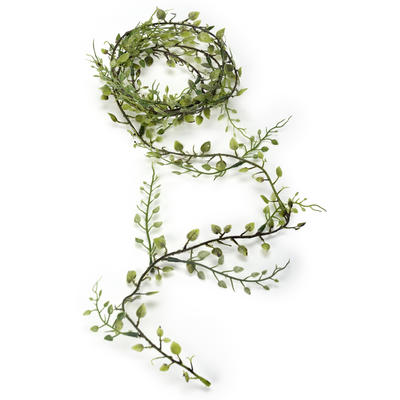 24 Zweige Efeu Zweig Grün Blätter Seidenblumen Hochzeit Geschäftsauflösung 