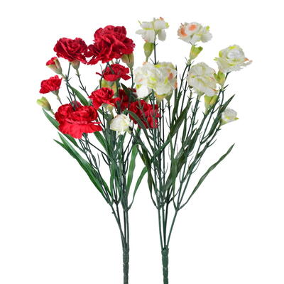 Nelke, Nelkenbusch, knstliche Nelke, Kunstblume, Seidenblume