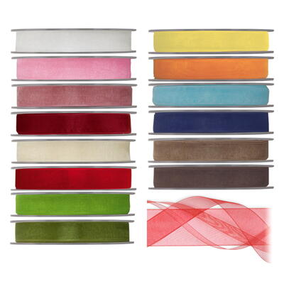 Organzaband mit feinem Seidenglanz, Dekoband, Geschenkband