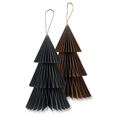 Papierbaum gefaltet, faltbarer Baum aus Papier, Weihnachtsbaum zum Hängen, Weihnachtsdeko, Baumschmuck