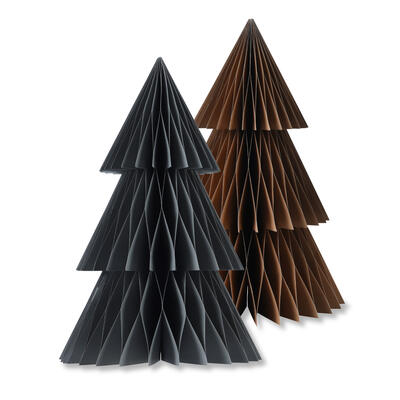 Papierbaum gefaltet zum Stellen, Dekobaum, Weihnachtsbaum skandinavisch, Weihnachtsdeko, Baum aus Papier