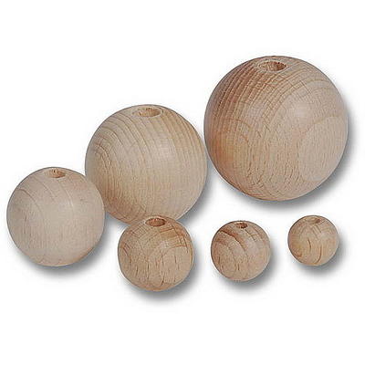 Rohholzkugeln natur, Holzkugeln, Kugeln