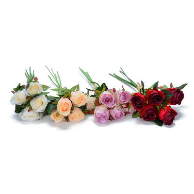 Rose, knstliche Rose, Seidenblume, Kunstblume, Rosenbund knstlich