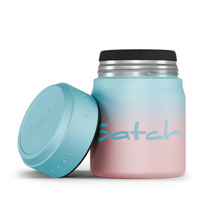 Satch Thermo Lunchbox Light Blue Graffiti