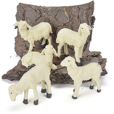 Schafe Krippenfiguren-Set 5 teilig