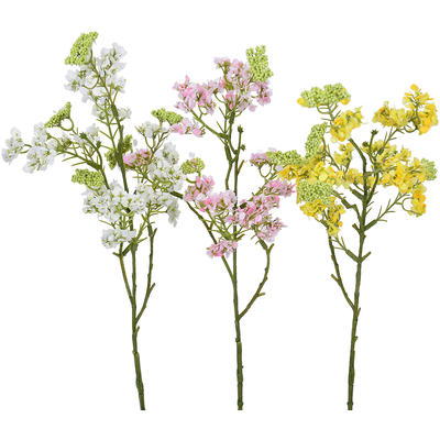 Schleierkraut-Zweig, Kunstblume, Seidenblume, Frühlingsblume, Kunstpflanze, künstliche Pflanzen