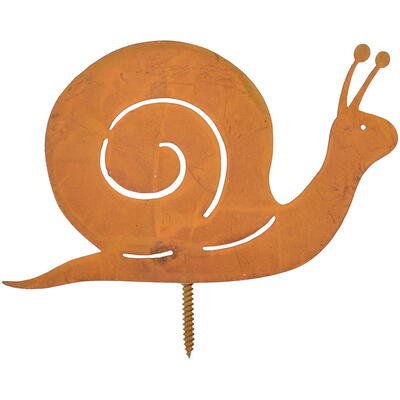 Schnecke mit Schraube, Rostschnecke, Rostdeko, Gartendeko Schnecke