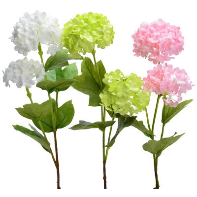 Schneeball-Zweig, knstlicher Schneeball, Viburnum, Kunstblume, Seidenblume