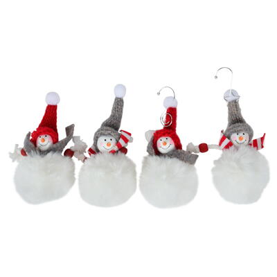 Schneemannfigur, Dekofigur Schneemann, Plsch-Schneemann, Schneemannhnger