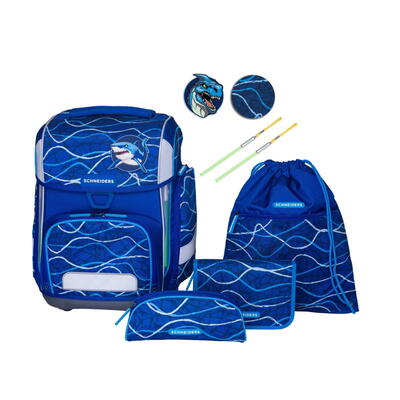 Schneiders Ergolite, Schulranzen-Set 9-teilig, Blue Vibes