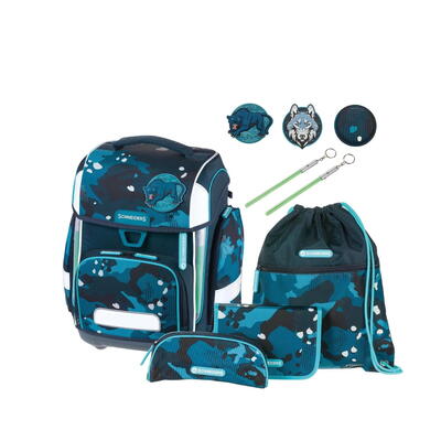 Schneiders Ergolite, Schulranzen-Set 9-teilig, Jungle
