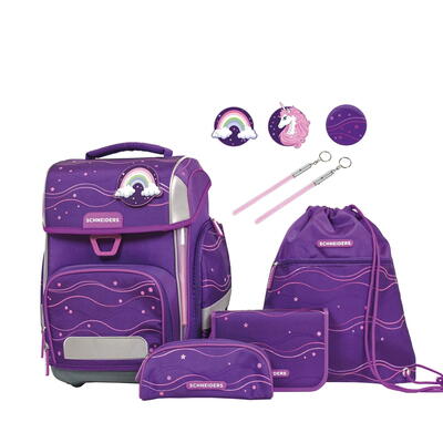 Schneiders Ergolite, Schulranzen-Set 9-teilig, Purple Dream