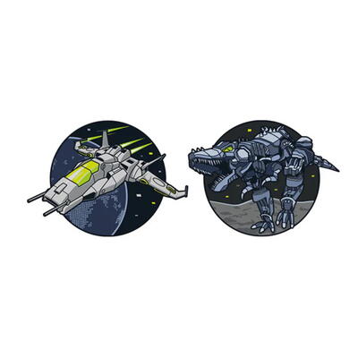 Schneiders Patches 2-teilig, Space Ship Robo Rex