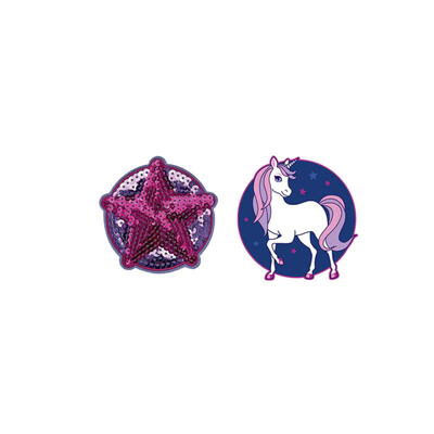 Schneiders Patches 2-teilig, Star + Unicorn