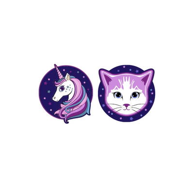 Schneiders Patches 2-teilig, Unicorn + Cat