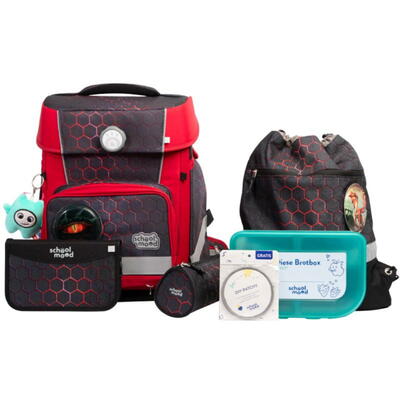 School Mood Champion Maxx Pro Schulranzen-Set 7-tlg. Mika (Drache)