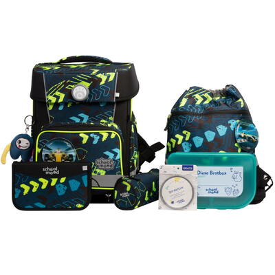 School Mood Champion Pro Schulranzen-Set 7-tlg. Elias (Rennwagen)