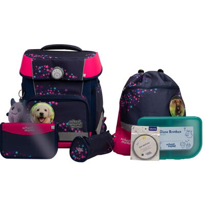 School Mood Champion Pro Schulranzen-Set 7-tlg. Leni (Hund)