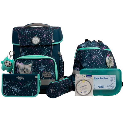 School Mood Champion Pro Schulranzen-Set 7-tlg. Lina (Ktzchen)