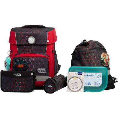 School Mood Champion Pro Schulranzen-Set 7-tlg. Mika (Drache)
