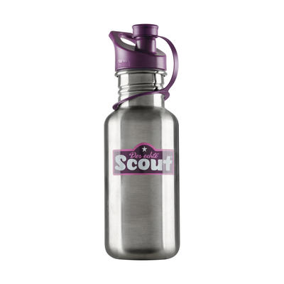 Scout Edelstahl Trinkflasche violett