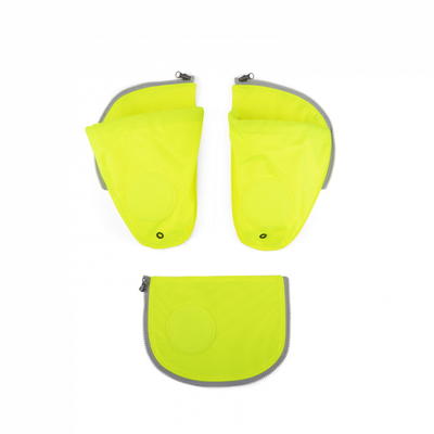 Seitentaschen Zip Set ergobag, 3-teilig, gelb
