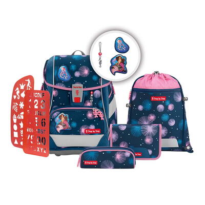 Step by Step 2in1 PLUS Schulranzen-Set 6-teilig, Mermaid Delia
