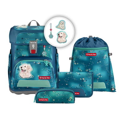 Step by Step CLOUD, Schulranzen-Set 5-teilig, Dog Basty