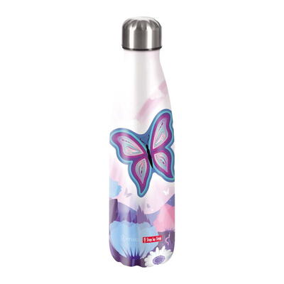 Step by Step Edelstahl-Trinkflasche Butterfly Maja, 500 l