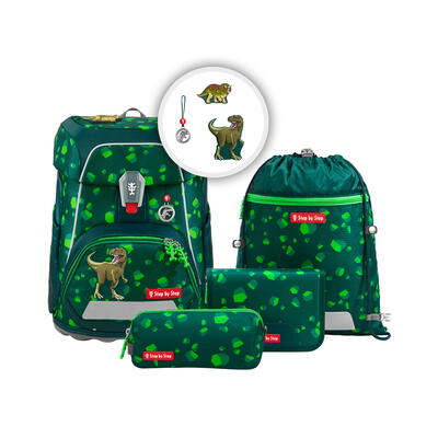 Step by Step FIT Dino Targo Schulranzen-Set, 5-teilig