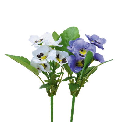 Stiefmtterchen-Busch, knstliches Stiefmtterchen, Veilchen, Seidenblume, Kunstblume, Kunstpflanze