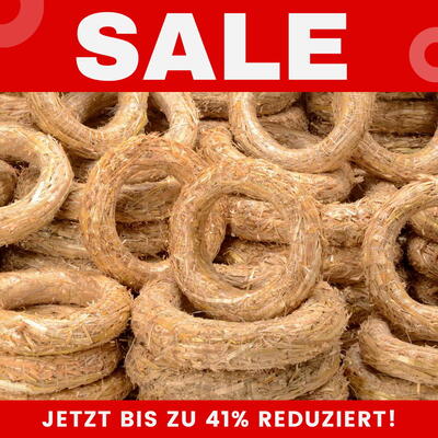 Strohkranz, Strohring, Strohrmer, Adventskranz, 16 Gren