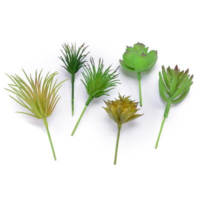 Sukkulenten-Sortiment, knstliche Sukkulenten, Agaven-Sukkulenten-Set, knstliche Steinpflanzen, Kunstblumen