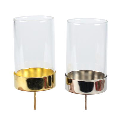 Teelichthalter, Kerzenglas, Teelichthalter fr Adventskranz, Adventskranz