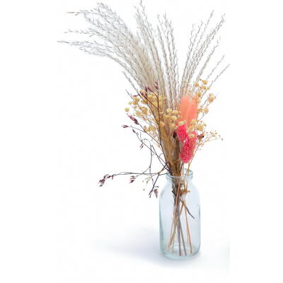 Moderne Blaue Glasvase Minimalistisch – Für Frische & Trockenblumen, Deko Für Wohnzimmer, Küche, Büro