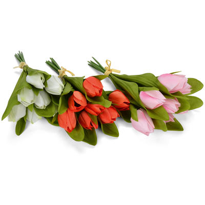 Tulpen-Bund, Kunstblume, künstlicher Blumenstrauß, Tulpe, Frühlingsdeko