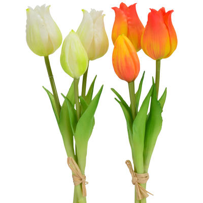 Tulpenbund, Kunstblume, künstlicher Blumenstrauß, Tulpe, Frühlingsdeko