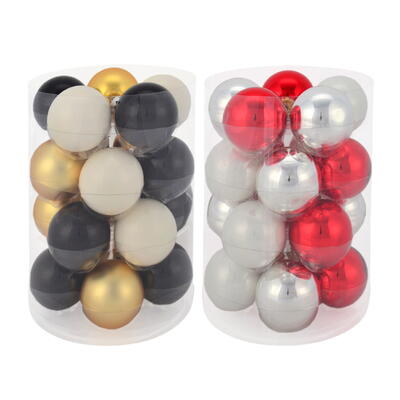 Weihnachtskugeln aus Glas, Farb-Mix-Kugeln, Christbaumkugeln, Glaskugeln, Weihnachtsdeko, Baumschmuck, Christbaumschmuck